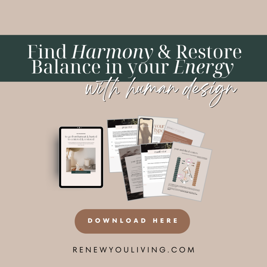 Download the Free Human Design Guide to Find Harmony and Restore Balance in Your Energy Guidebook